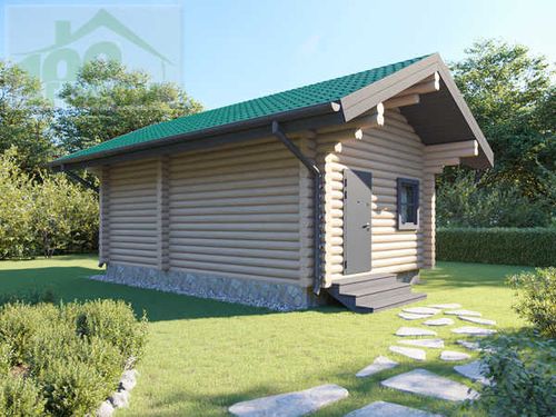 Проект и сруб бани 5 х 8