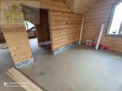 Сруб-коттедж 848: обсада (окосячка), окна, двери, водосточная система, фундамент винтовые сваи