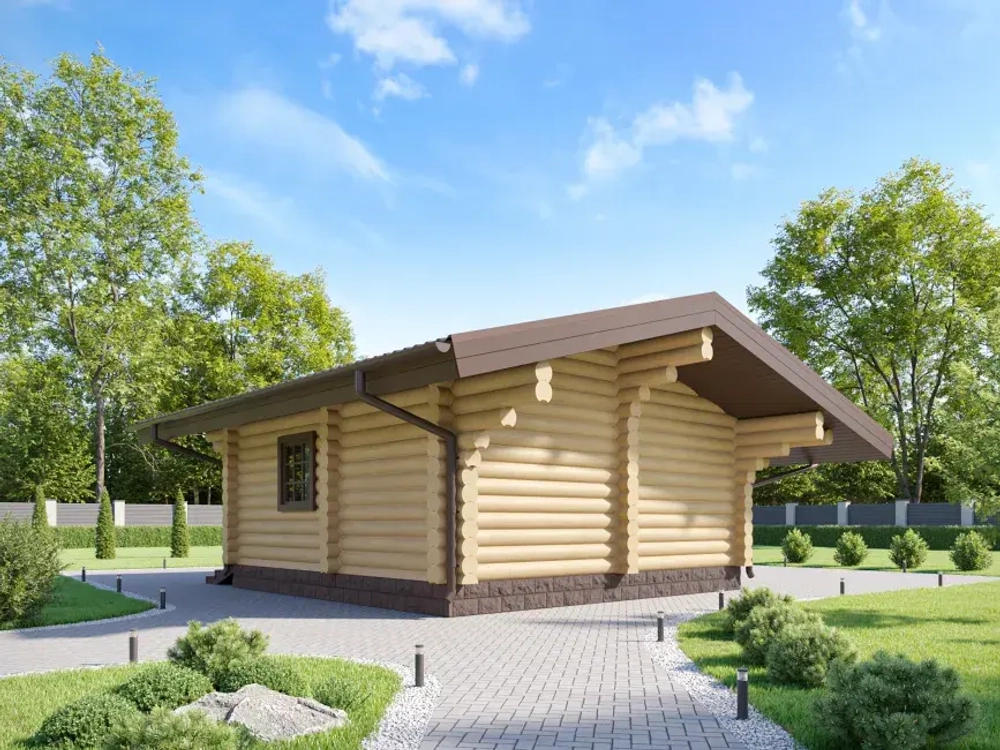 Бани с дровником