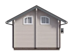 Гостевые или дачные дома-срубы с мансардой