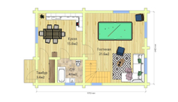 План первого этажа  #677