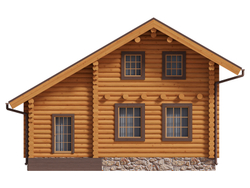 Современный дачный дом с мансардой