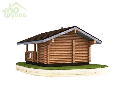 Небольшая бревенчатая баня 6 х 7