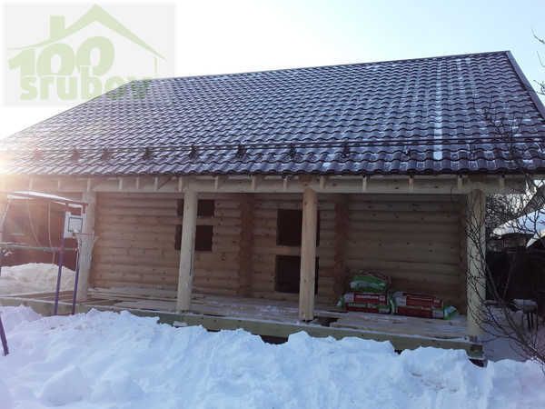 Срубы из бревен: загородные дома с мансардой по проекту 122 под усадку и под ключ
