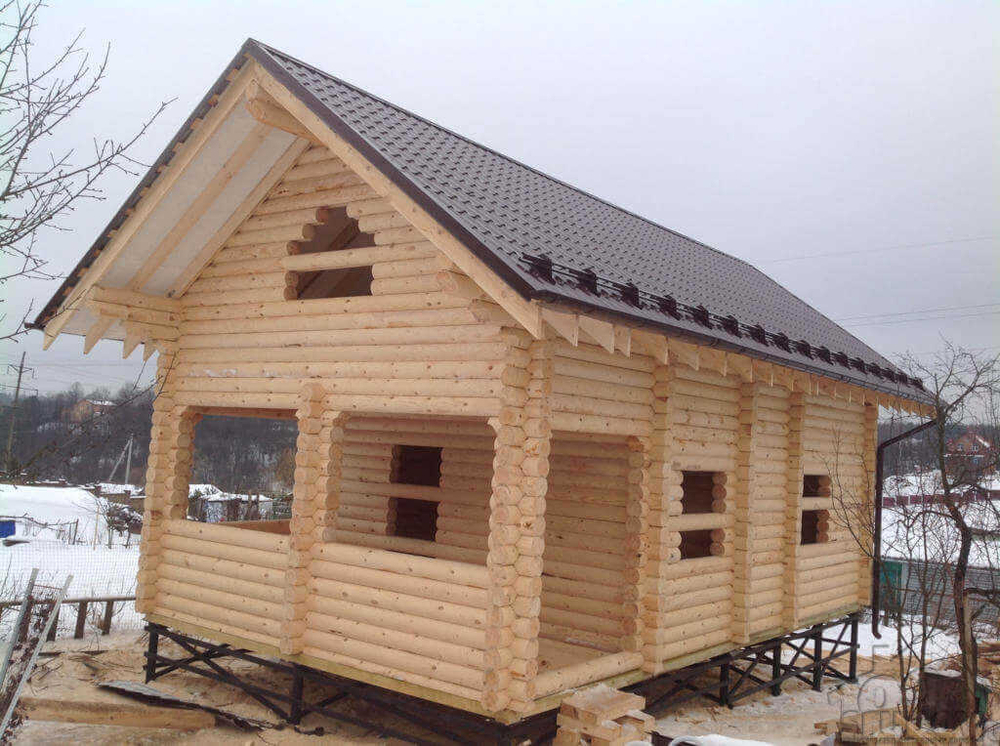 фото сруба 6 х10 по проекту #395