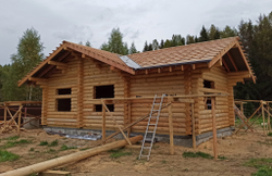 сентябрь 2021 - монтаж обрешетки, контробрешетки, гидроизоляции #1178