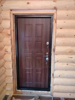 Сруб-коттедж 848: обсада (окосячка), окна, двери, водосточная система, фундамент винтовые сваи