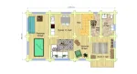 Современный дом с мансардой из бревна