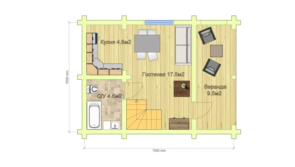 Дачные дома из бревна