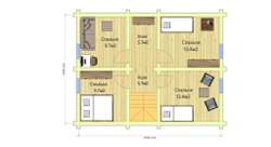 План мансарды дома #1295