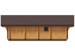 Дом-баня из оцилиндрованного бревна цена