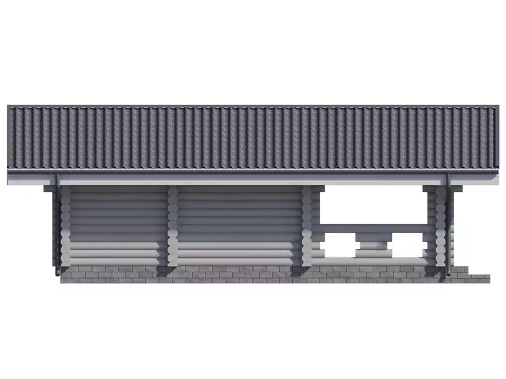 Срубы бань с террасой и комнатой отдыха