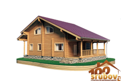 Дома-коттеджи из бревна #491