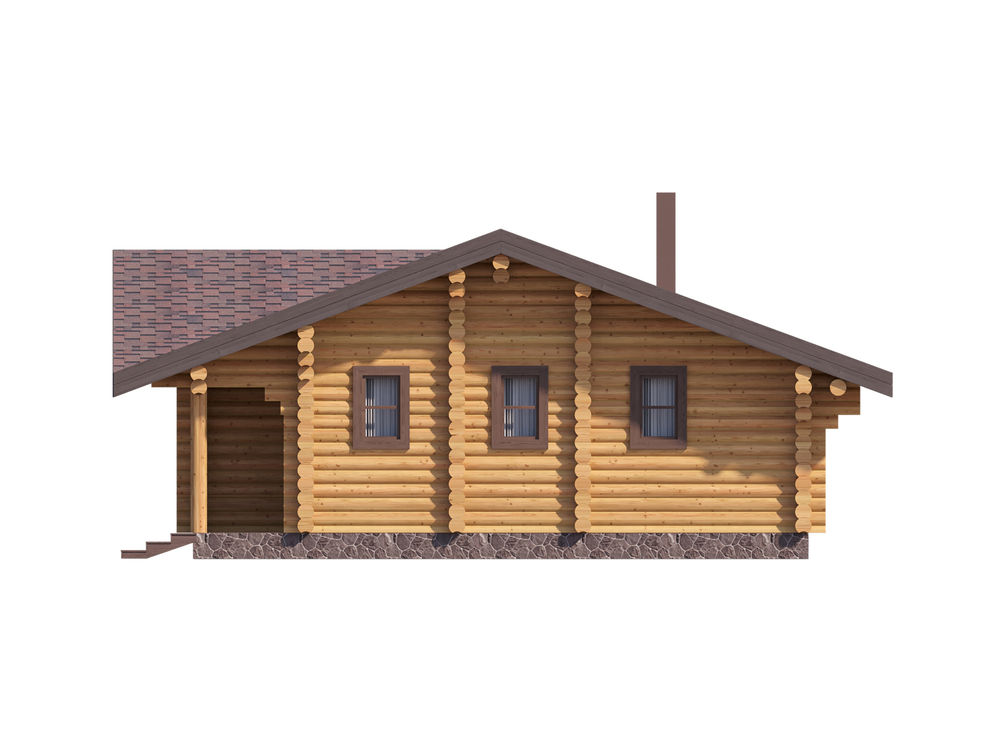 Проект дома-бани #1257 вид 4