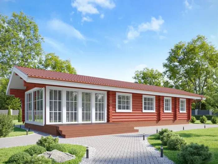 Загородный дачный дом с двумя спальнями