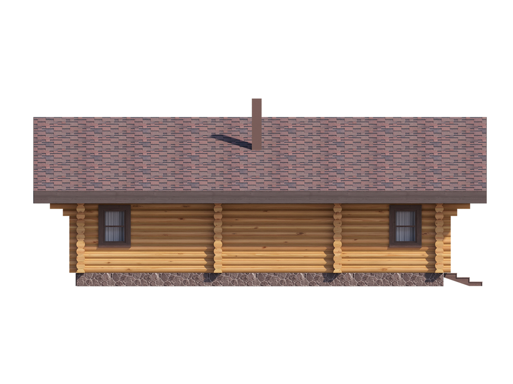 Проект дома-бани #1257 вид 1