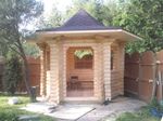 Беседка шестигранная в осях 2,6 м #883