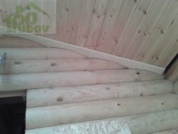подшив свесов бани #1049