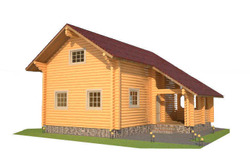 Визуализация проекта дома-бани