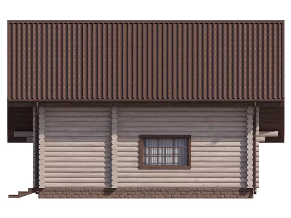 Баня c мансардой 9х9 из сруба