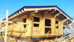 Антисептирование сруба как первый этап отделки деревянного дома