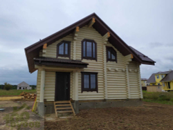 Срубы домов с мансардой 633 под усадку и отделка под ключ