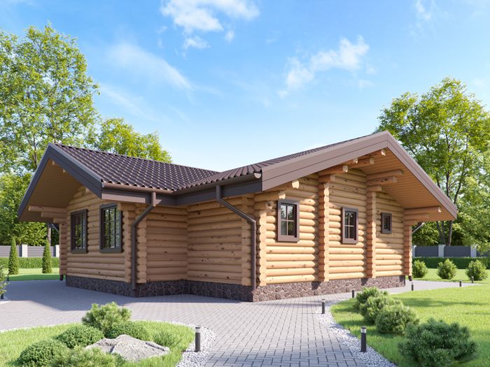 Дом-баня с террасой 2