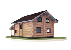 Проект дома #848 из бревна