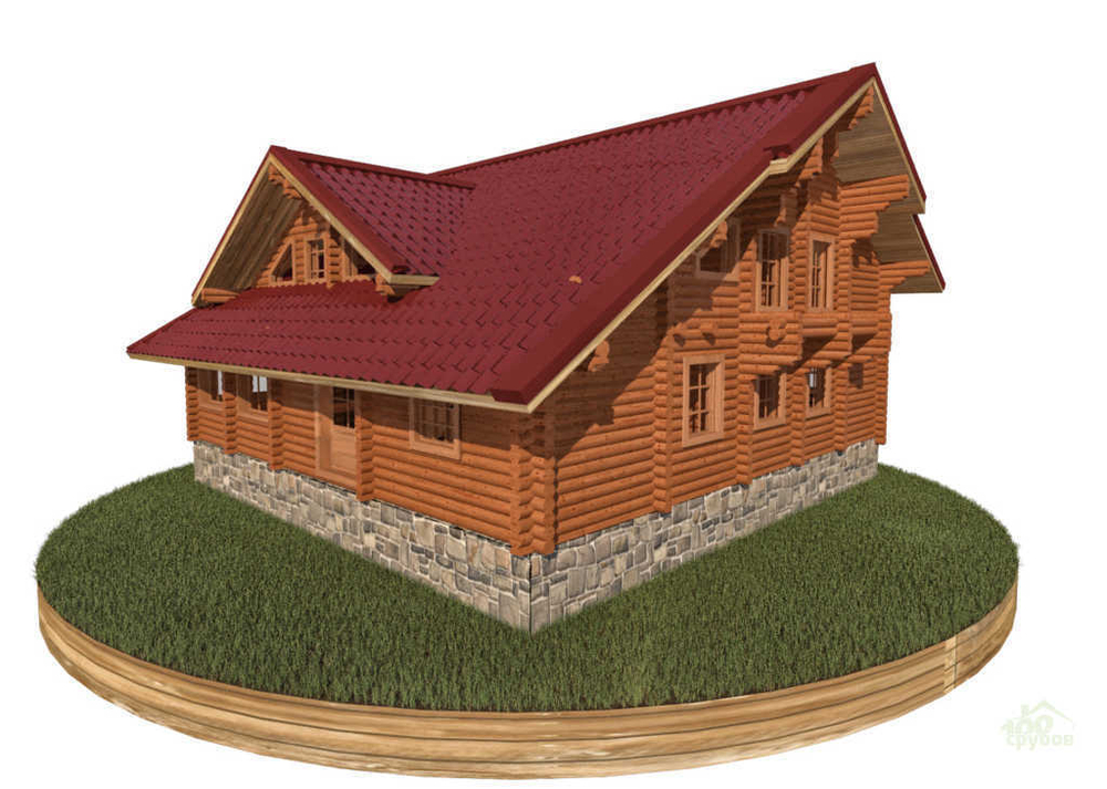 Срубы проекты домов с эркером и вторым светом