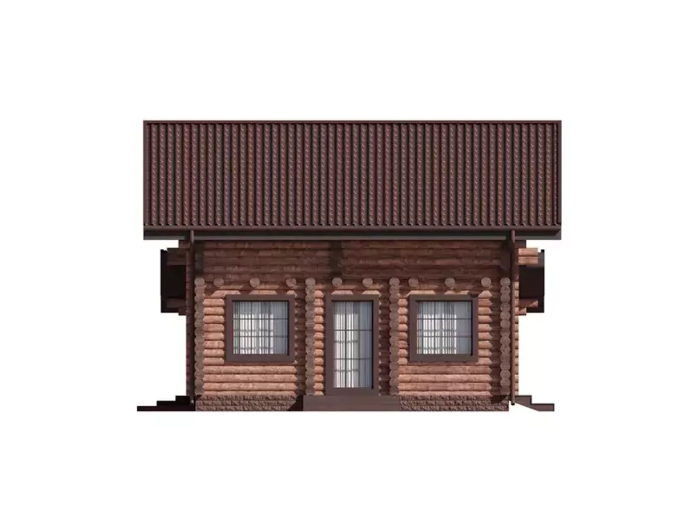 Жилой коттедж-сруб с парной