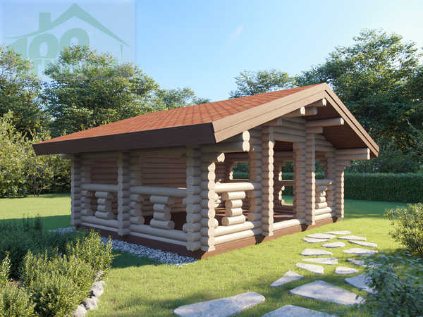 Одноэтажные беседки 4,5х6