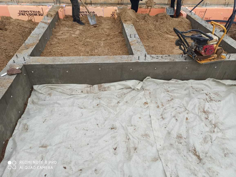 #1284 устройство фундамента дома-бани