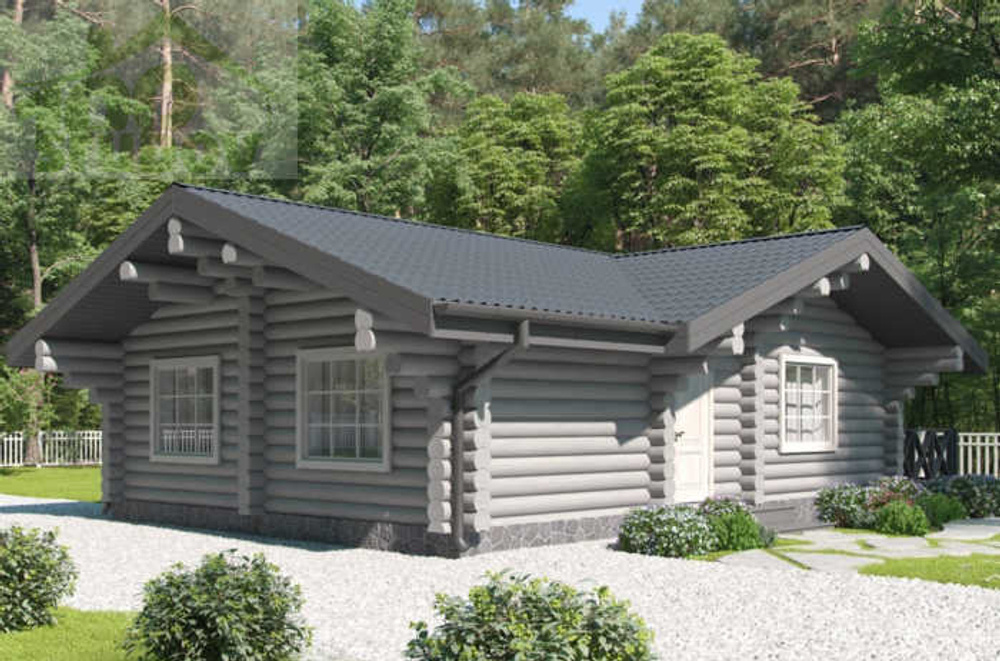 Проект о дома из бревна #1122