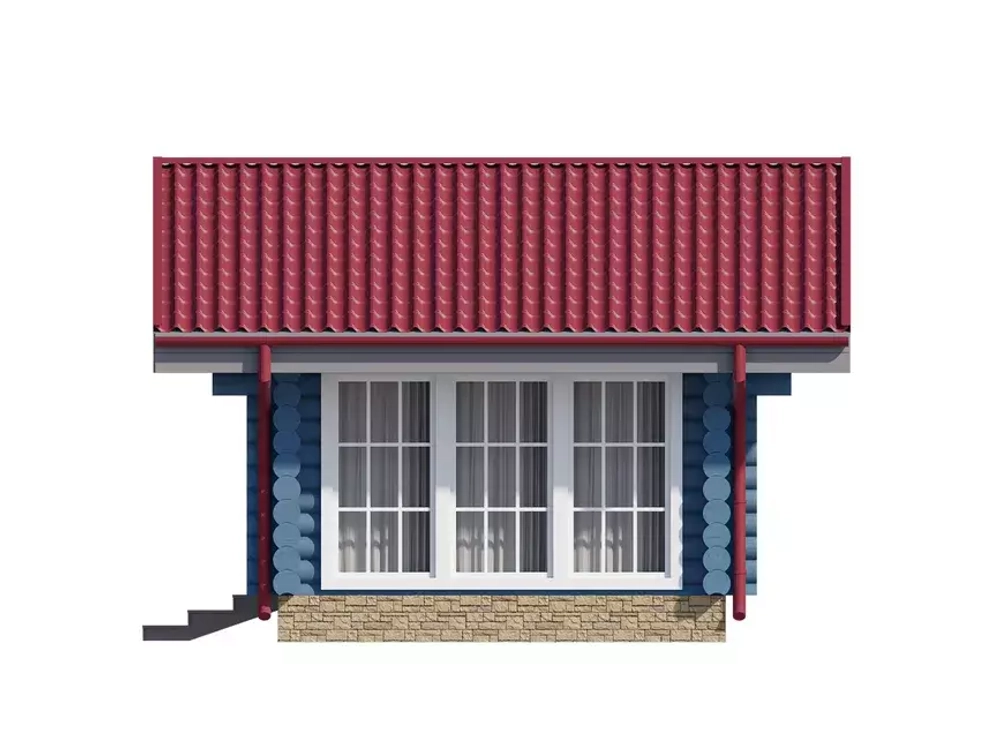 Беседка-барбекю одноэтажная