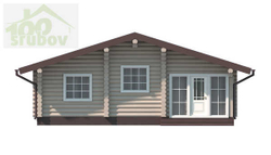 Одноэтажный дом-сруб 10 х 10