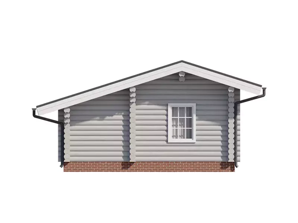 Одноэтажные срубы-бани с террасой и тамбуром