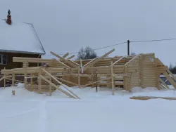 Строительство бани #1567 в январе 2026