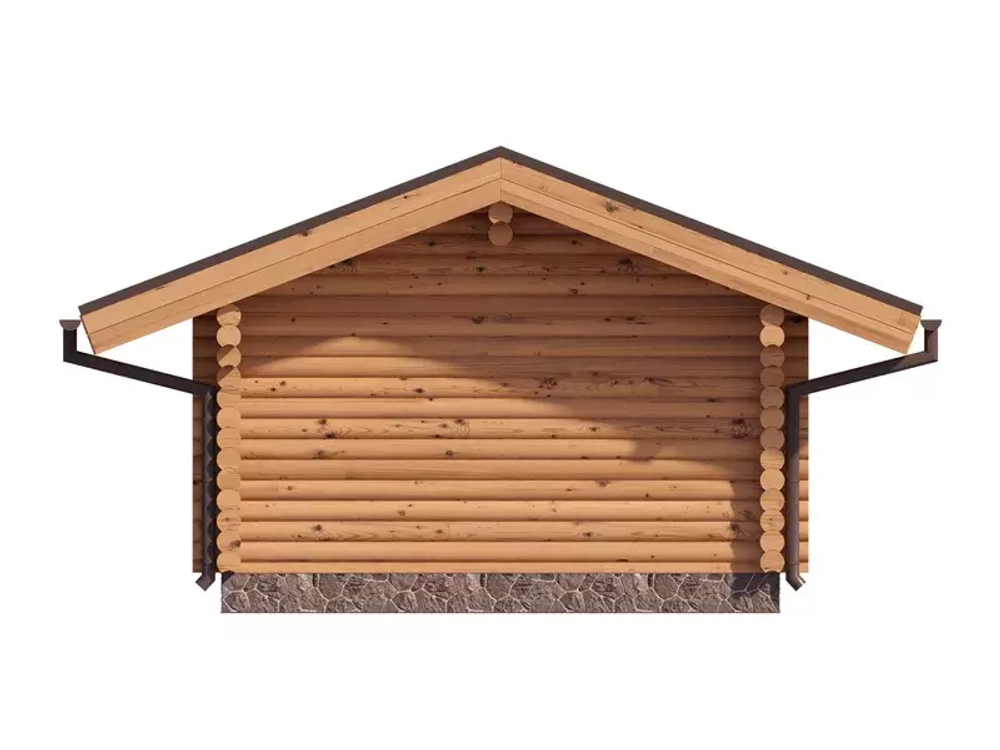 Бани 5 х 6 из оцилиндрованного бревна цена