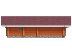 Дом-баня из бревна сруба