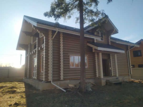 Дома из бревен северного леса по проекту #673