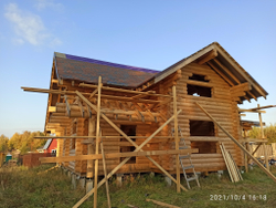 монтаж гибкой кровли проекта #1149 октябрь 2021