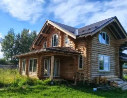 Дом 1463 из бревна в июле 2026