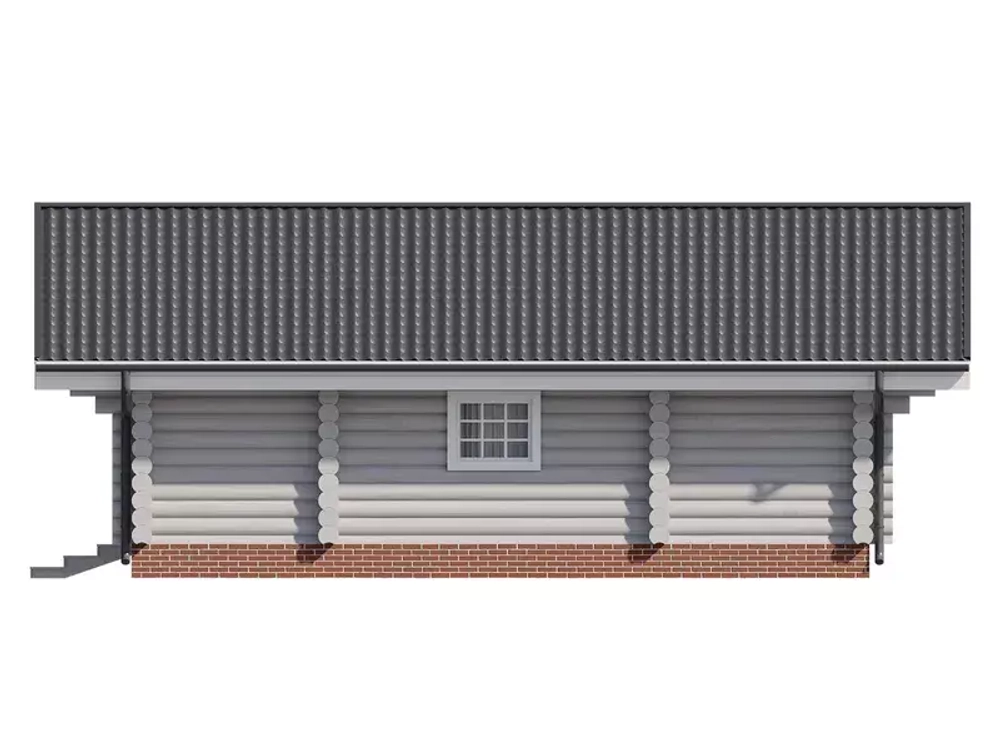 Одноэтажные срубы-бани с террасой и тамбуром