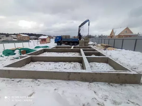 #1324 фундамент в феврале 2023