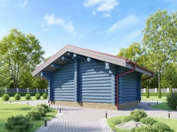 Беседка-барбекю одноэтажная