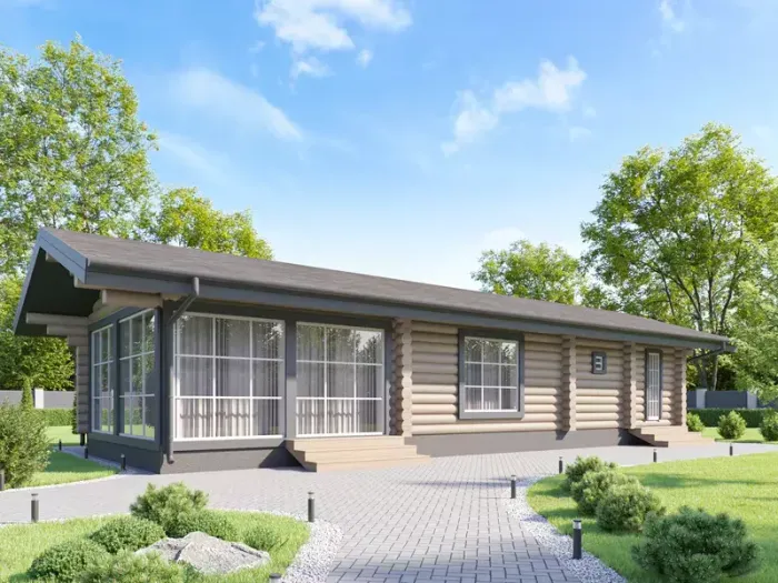 Бани деревянные одноэтажные из бревна