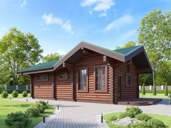 Одноэтажный гараж-дом