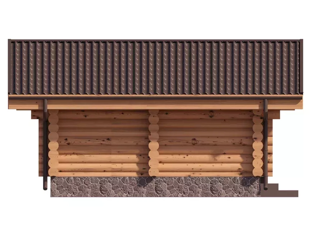 Баня 5 х 6 из бревна