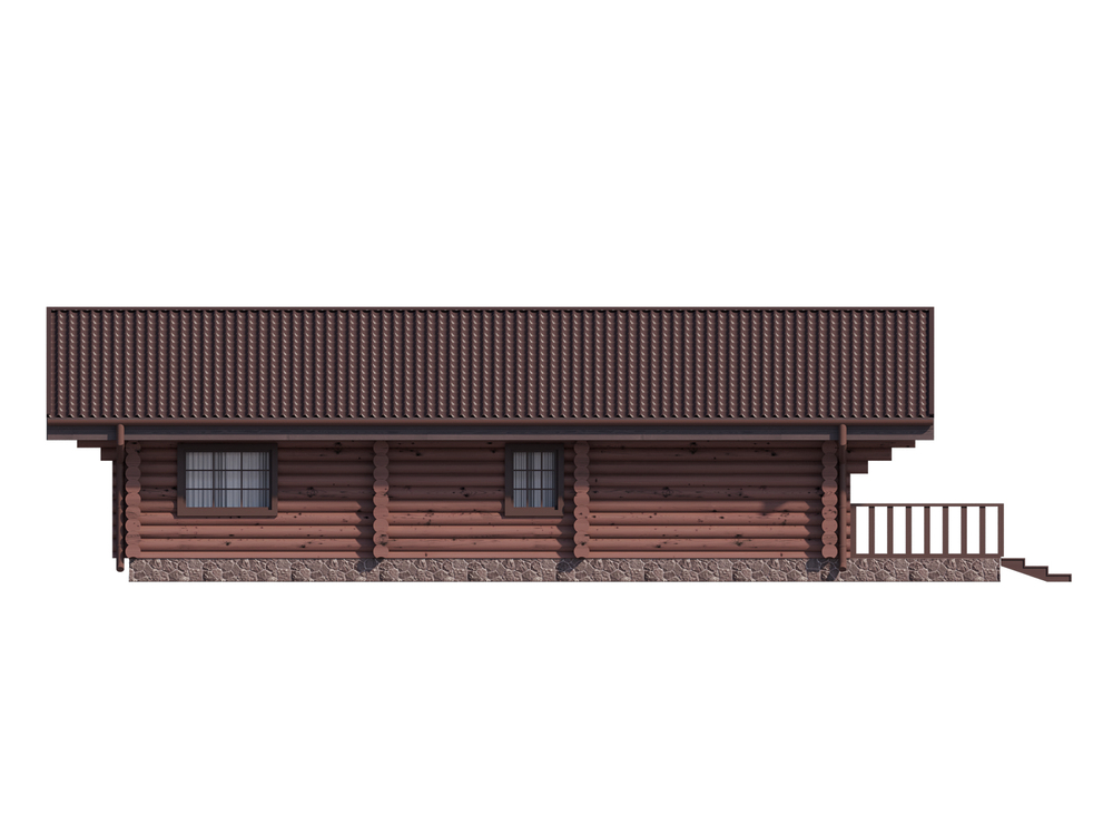 Дом из бревна #1274 вид 1