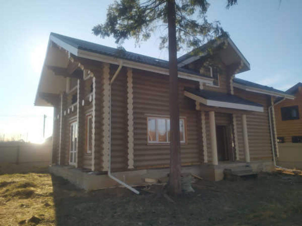 Дома из бревен северного леса по проекту #673